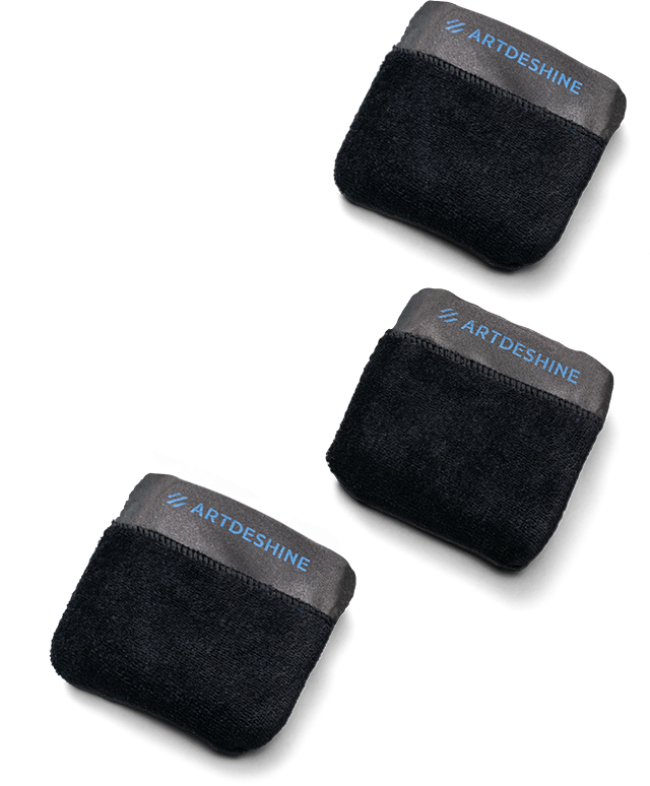 Applicator Pad Schwarz (3er-Pack)